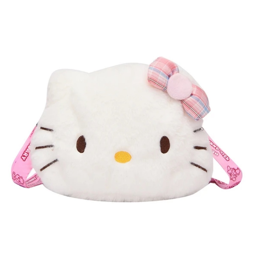 ✨NWT✨ Hello Kitty Sanrio Crossbody Purse Plush Handbag - Picture 2 of 9